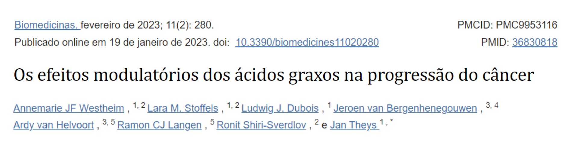 Artigo científico sobre nutrição e imunidade
